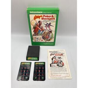 CIB Las Vegas Poker and Blackjack (Intellivision) COMPLETE IN BOX, TESTED